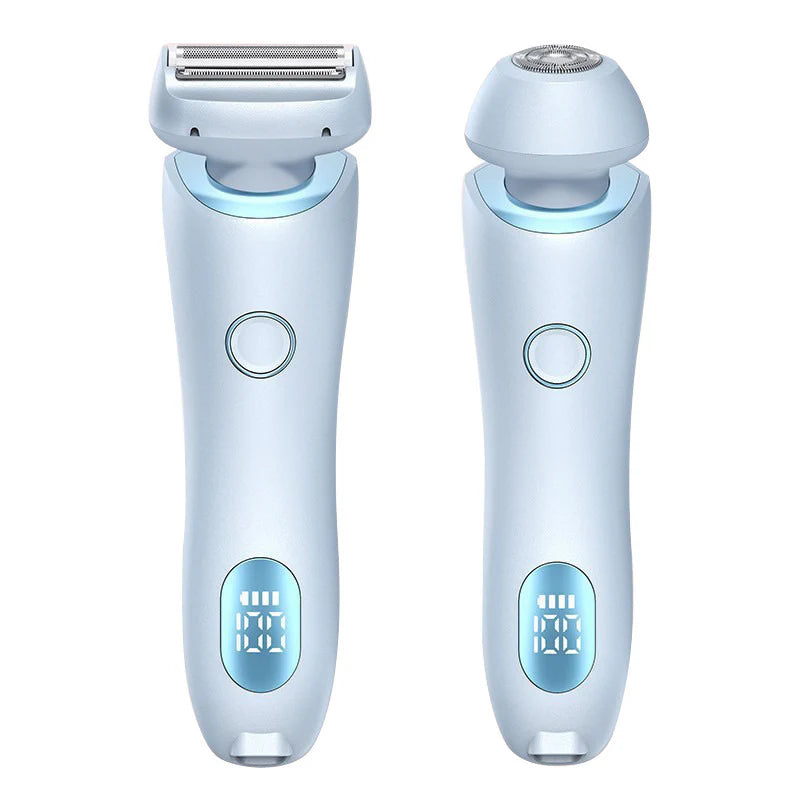 Experience Silky Smooth Skin with the 2-in-1 USB Rechargeable Hair Remover & Epilator for Effortless Shaving on Face, Body, and Bikini