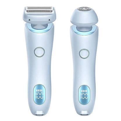 Experience Silky Smooth Skin with the 2-in-1 USB Rechargeable Hair Remover & Epilator for Effortless Shaving on Face, Body, and Bikini