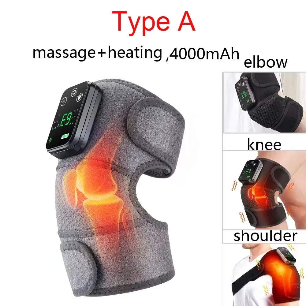 Experience Ultimate Comfort with the 3 in 1 Electric Heated Vibration Massage Pad for Pain Relief in Your Knees, Shoulders, and Elbows