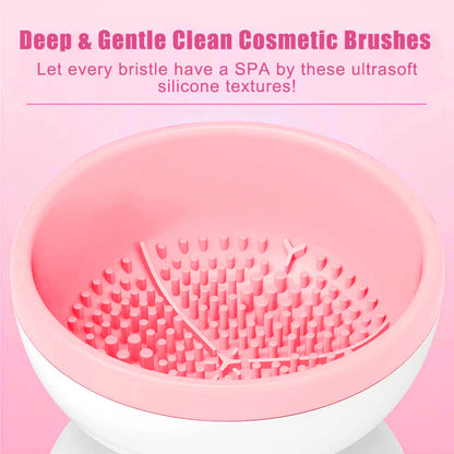Effortlessly Clean Your Makeup Brushes with Our Portable USB Electric Cleaner - The Ultimate Tool for Beauty Enthusiasts
