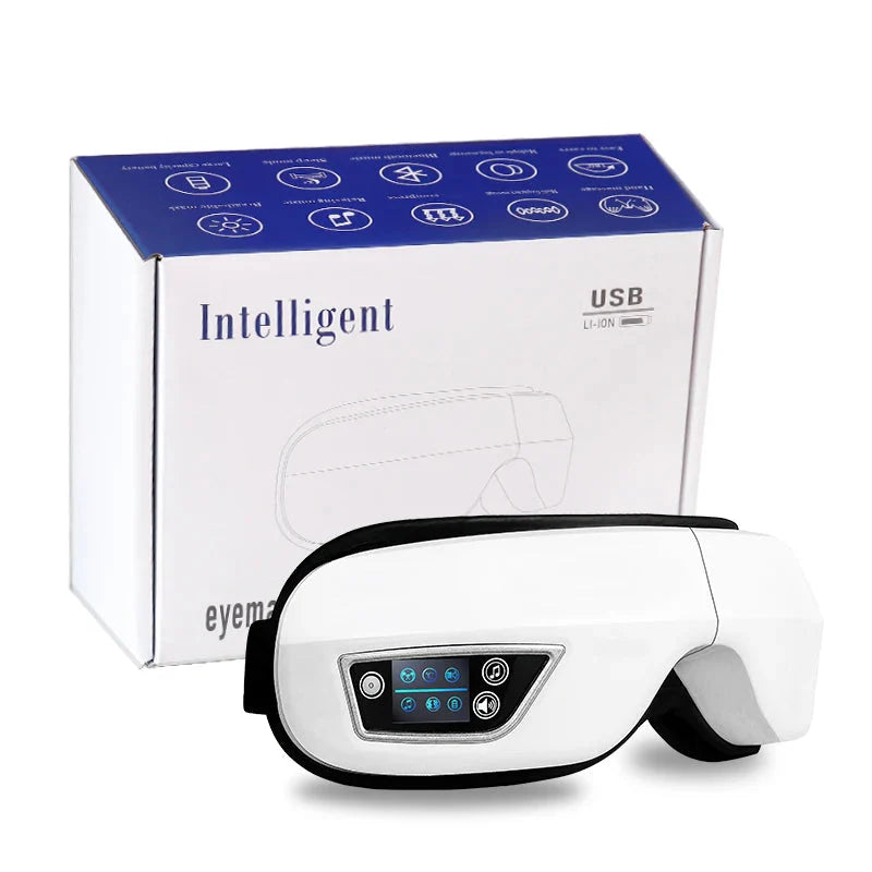 Revitalize Your Eyes with the 6D Smart Eye Massager - Bluetooth Music & Airbag Compression for Ultimate Relaxation