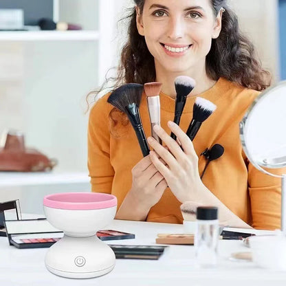Effortlessly Clean Your Makeup Brushes with Our Portable USB Electric Cleaner - The Ultimate Tool for Beauty Enthusiasts