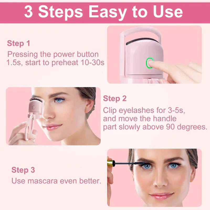 Elevate Your Eye Game with the Ultraglow Electric Eyelash Curler - Achieve Long-Lasting, Defined Lashes Effortlessly!