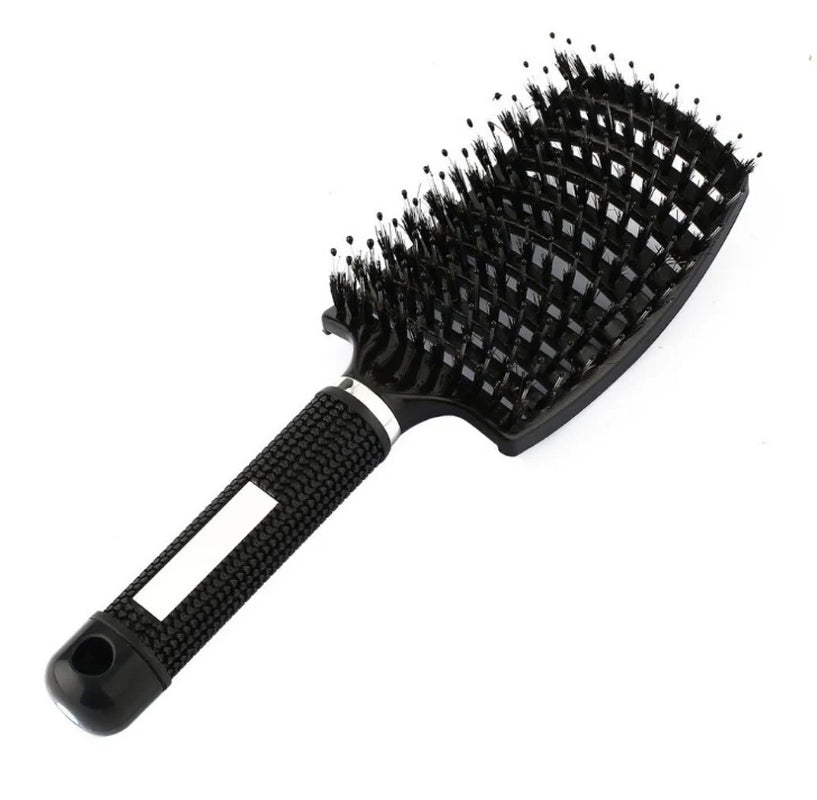 Anti-Tangle Detangling Hair Brush for Women with Nylon Bristles and Scalp Massage Features