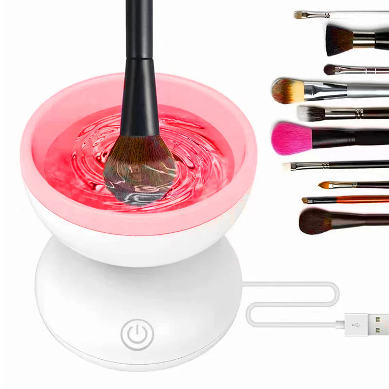Effortlessly Clean Your Makeup Brushes with Our Portable USB Electric Cleaner - The Ultimate Tool for Beauty Enthusiasts