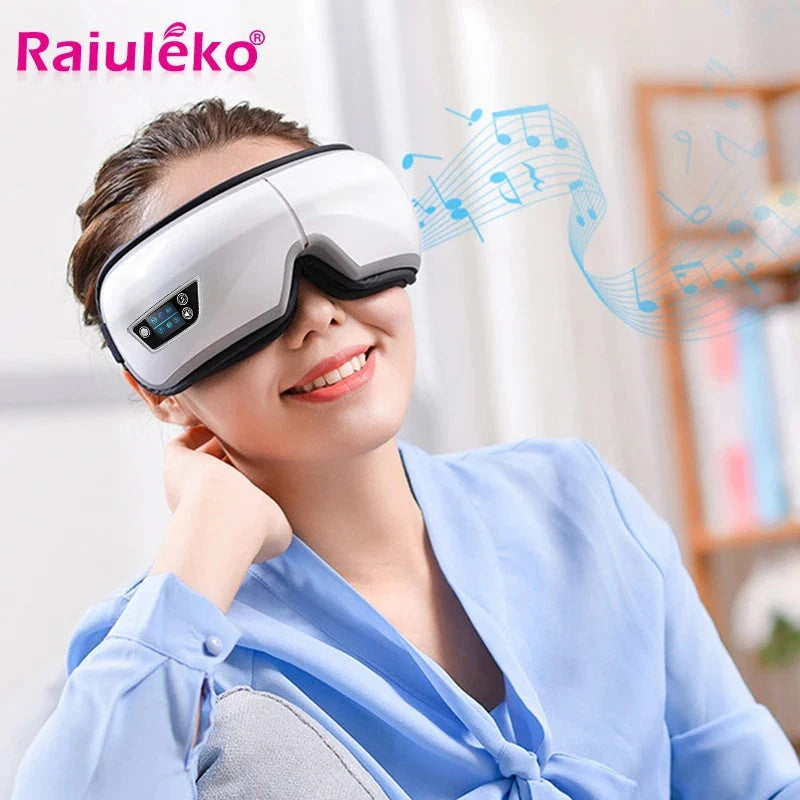 Revitalize Your Eyes with the 6D Smart Eye Massager - Bluetooth Music & Airbag Compression for Ultimate Relaxation
