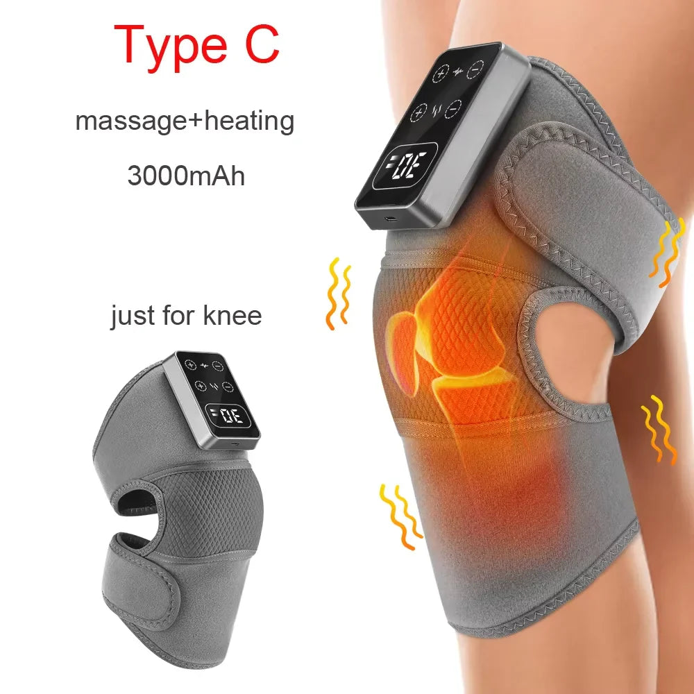 Experience Ultimate Comfort with the 3 in 1 Electric Heated Vibration Massage Pad for Pain Relief in Your Knees, Shoulders, and Elbows