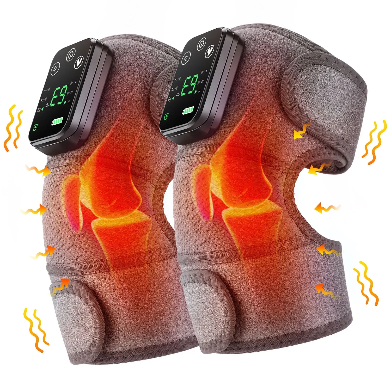 Experience Ultimate Comfort with the 3 in 1 Electric Heated Vibration Massage Pad for Pain Relief in Your Knees, Shoulders, and Elbows