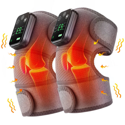 Experience Ultimate Comfort with the 3 in 1 Electric Heated Vibration Massage Pad for Pain Relief in Your Knees, Shoulders, and Elbows