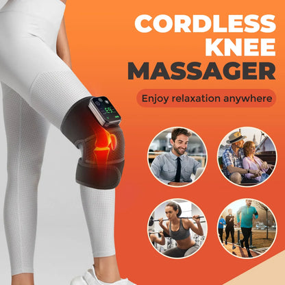 Experience Ultimate Comfort with the 3 in 1 Electric Heated Vibration Massage Pad for Pain Relief in Your Knees, Shoulders, and Elbows